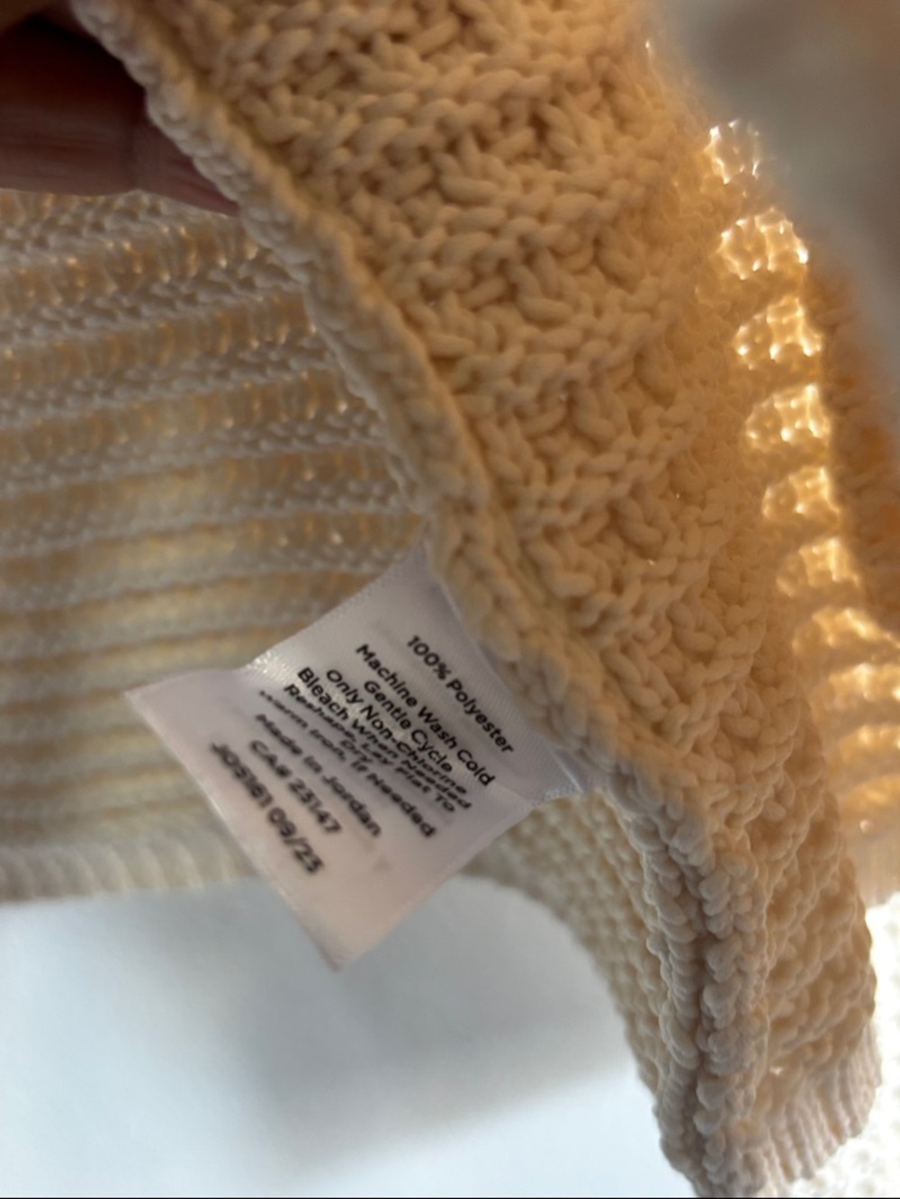 Talbots Cream Knit Button-Front Cardigan Jacket - Picture 10 of 10